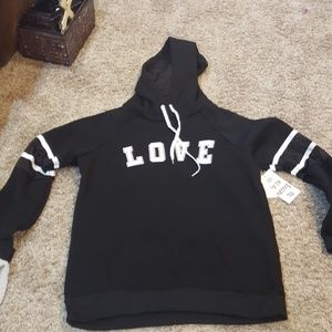 Size large LOVE  black sweatshirt!